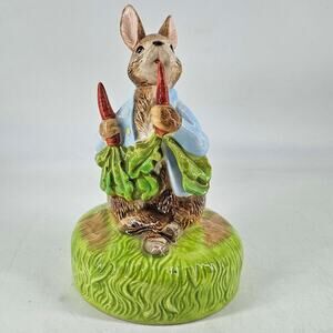 Vintage Peter Rabbit Beatrix Potter Schmid Bunny porcelain figurine